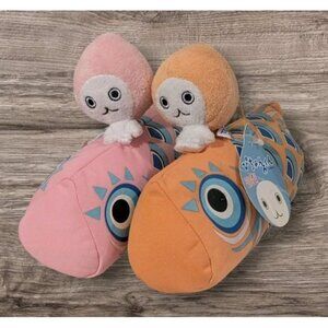 2 Pichon Kun Plush Taito Stuffed Animal Daikin Carp Fish Pastel Tags Prize Toys